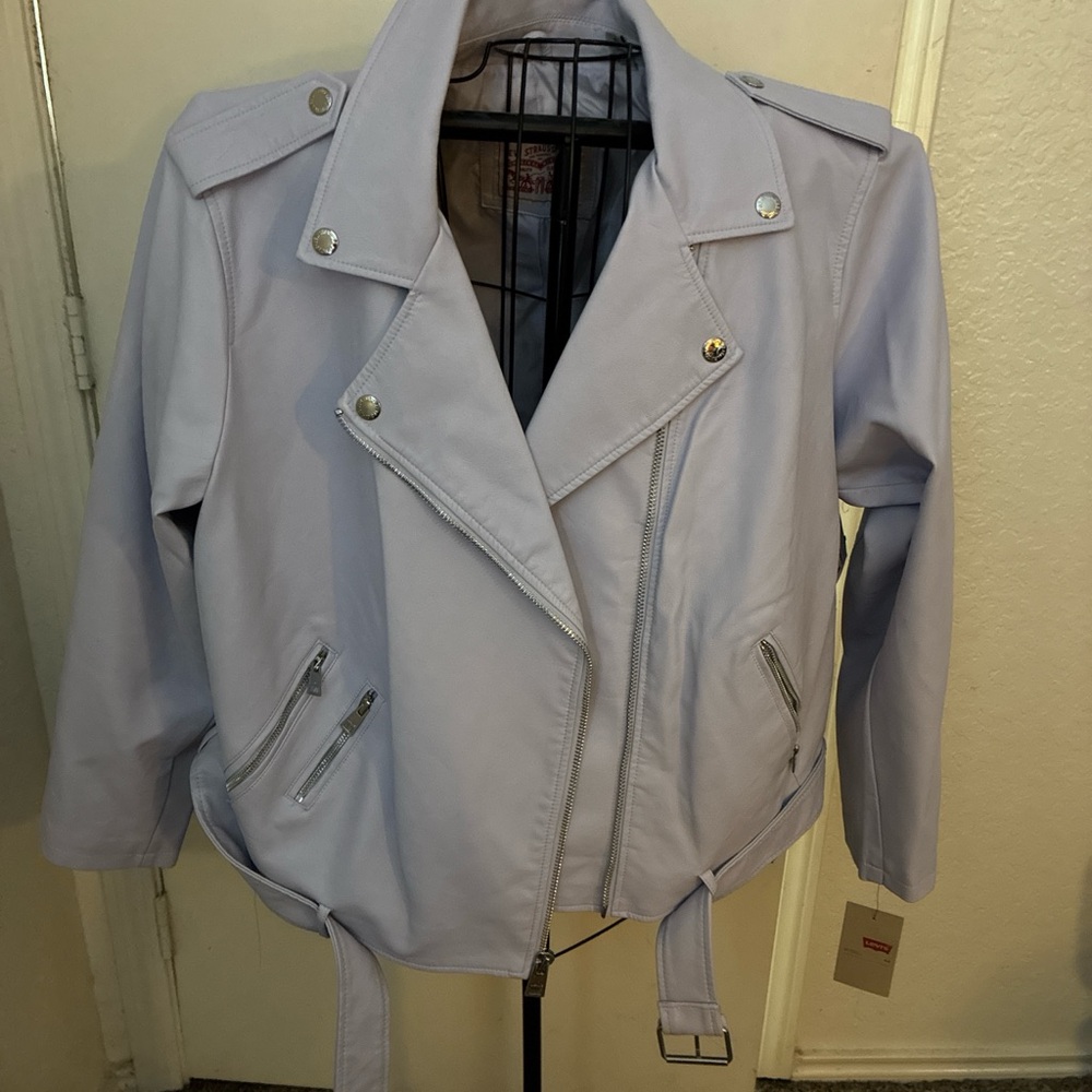 Levi's Women's Lavender Leather Jacket